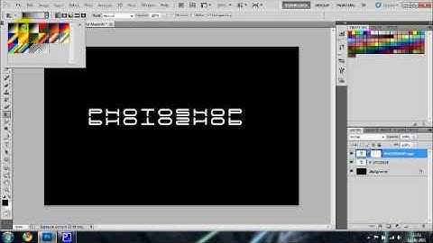 How to make a text reflection on Adobe Photoshop CS5.