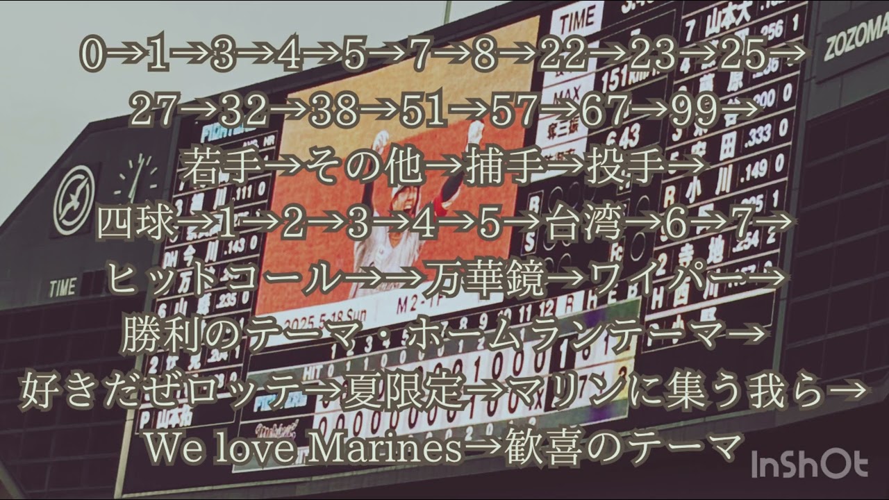 【アレンジ】2025年 千葉ロッテマリーンズ選手別応援歌+チーム応援歌メドレー(不完全版)
