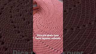 Dica de milhões pra você fazer tapete redondo sem ter surpresa quando tiver maior crochet