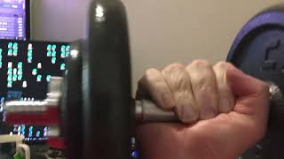 I pump 30 lbs on my dumbbells! Yay. @GrahamAndFriends