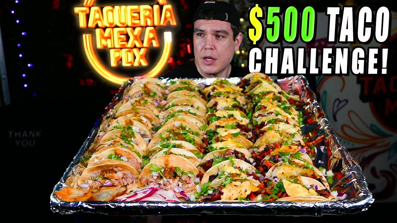 Съешьте 50 тако и выиграйте 500 долларов! Челлендж «50 уличных тако» от TAQUERIA MEXA!