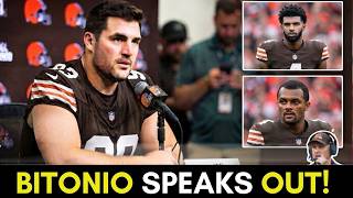 Joel Bitonio BREAKS SILENCE on Shedeur Sanders vs Deshaun Watson QB Battle! Todd Monken REVEALS ALL