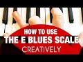 Blues piano in E lesson - using the blues scale