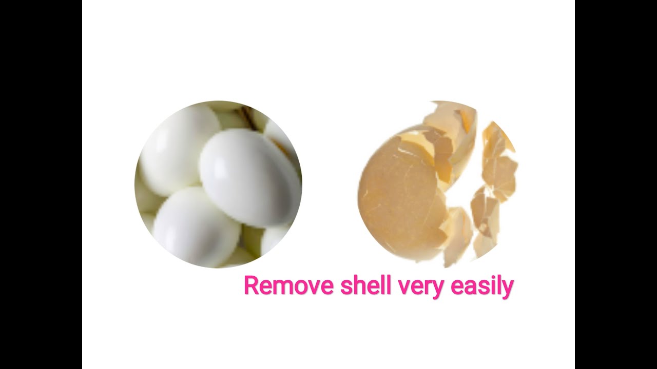 Remove eggs shells easily in minute - YouTube