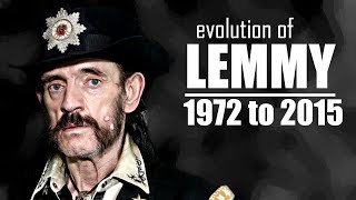 The Evolution of Lemmy Kilmister (1972 to 2015)