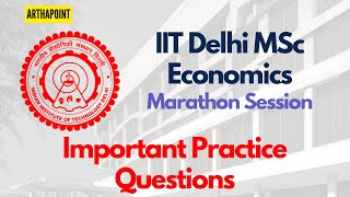 IIT DELHI MA ECONOMICS MARATHON | IIT KANPUR MA ECONOMICS MARATHON | MA ECONOMICS ENTRANCE COACHING