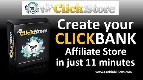 WP Click Store Review Demo | Create ClickBank Affiliate Stores