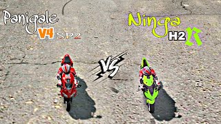 Extreme Road Race - Panigale SP2 VS Ninga H2R Moto Racing Game Android IOS  screenshot 4