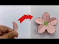Beautiful Paper Flower Craft | Easy Paper Flower Making Craft | Paper Flower Making Step By Step