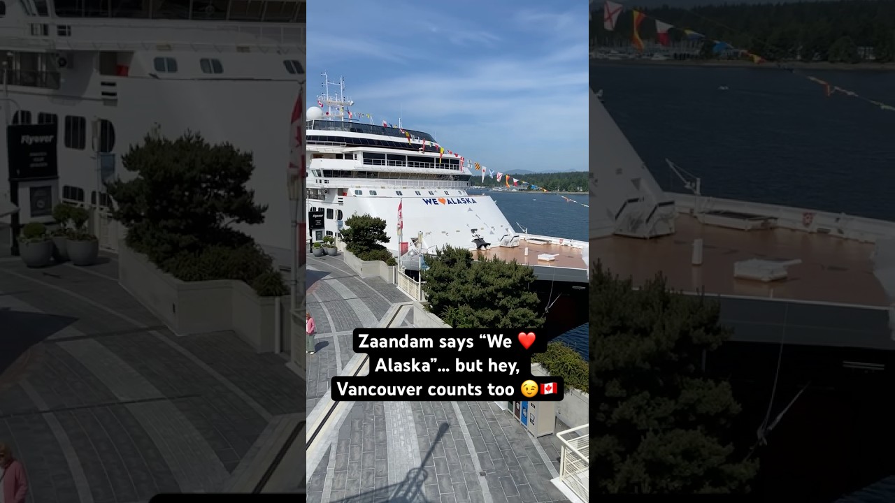 Zaandam & Seven Seas Explorer Side by Side | Canada Place Close Encounter | Vancouver Cruise Season
