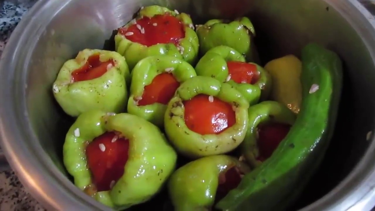 Biber dolması, Pancar sarması,Taze fasulye tarifi hepsi bir arada