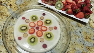 How to Make Agar Fruits Cake | Glass Jelly Fruits Cake