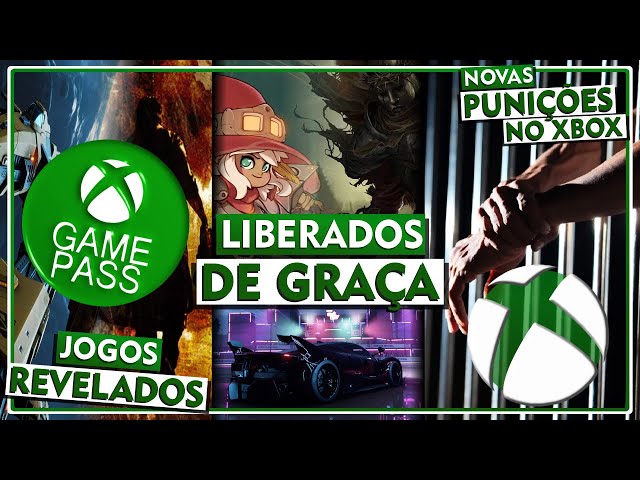 EITA! VÁRIOS JOGOS DE GRAÇA AGORA no XBOX e JOGÃO LIBERADO ANTES no GAME  PASS! 