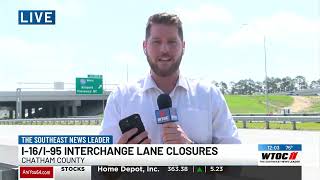 Intermittent right and left lane closures for I-16 and I-95 project starting Monday morning