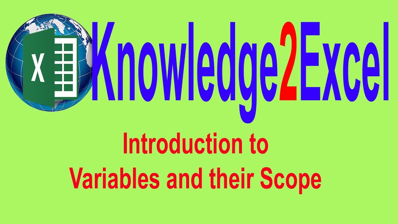 2. Introduction to Variables and their scope - YouTube