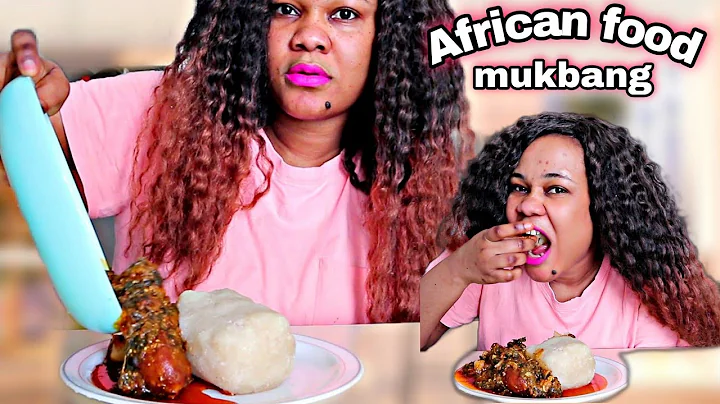 ASMR EFORIRO SOUP & GARRI MUKBANG | AFRICAN FOOD MUKBANG |EFORIRO VEGETABLE SOUP