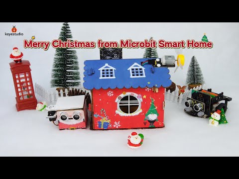 KS4048 | Micro:bit Christmas Smart Home🎄Smart Gifts, Lights & Coding Fun #microbit