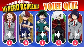 Guess The My Hero Academia Characters By Their Voice