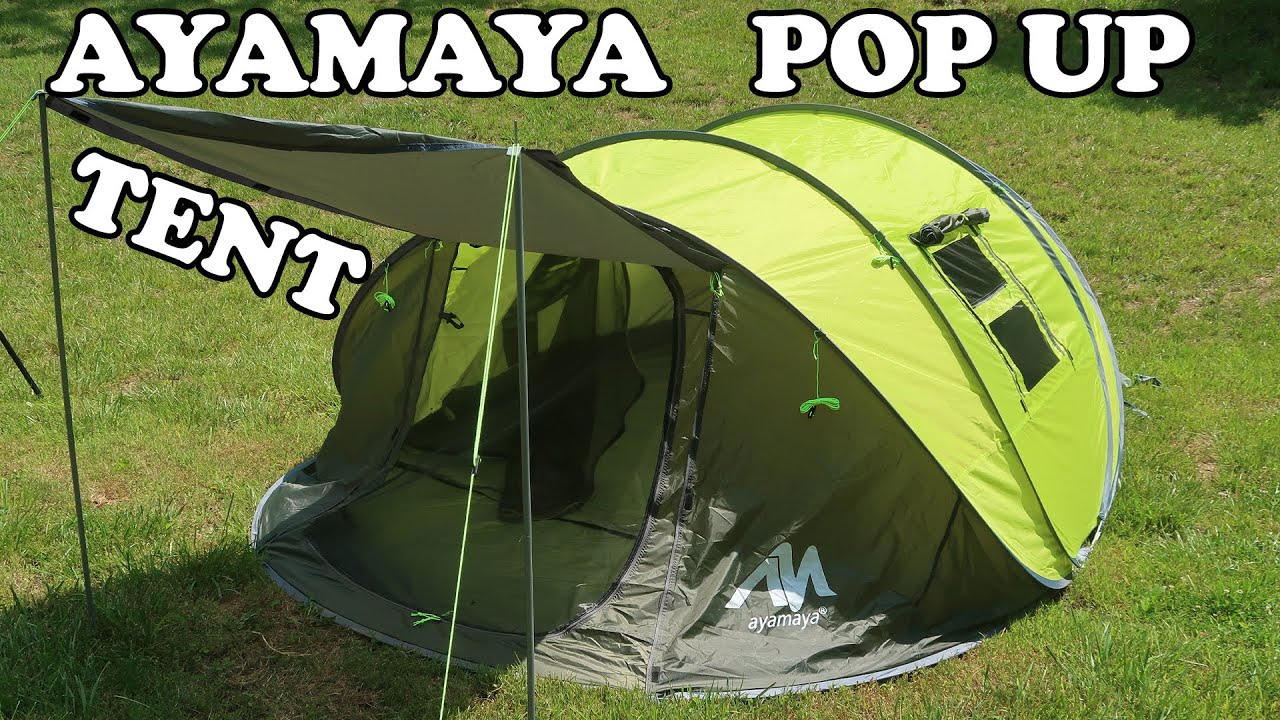 Ayamaya 4 to 6 person Pop Up Tents with Vestibule YouTube
