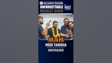 Std 12 Vidyakul Topper Modi Tanisha 99.75 PR #vidyakul #topper #gseb #result #boardexam