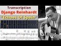 Django reinhardt  echoes of spain  gilljazz transcription