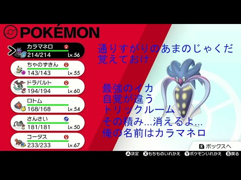 ポケモン剣盾 最強のサポーター カラマネロというポケモン Youtube