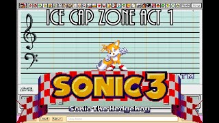 Ice Cap Zone (Act 1) - Sonic 3 & Knuckles - Super Mario Paint
