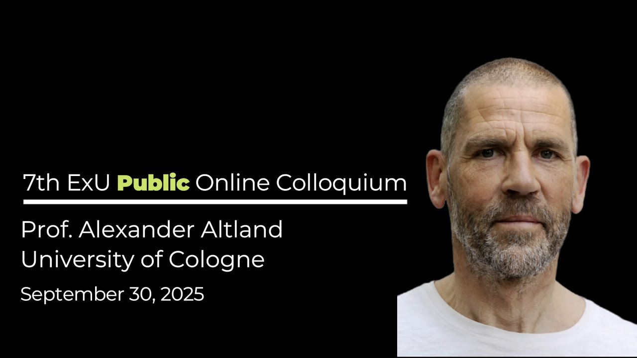 The 7th Public ExU Online Colloquium by Prof. Alexander Altland