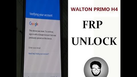 How To FRP Unlock Walton Primo H6 Easy Way 2017