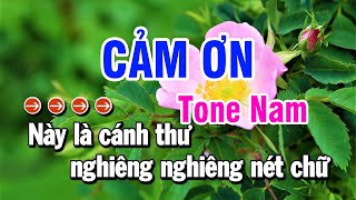 Karaoke Cảm Ơn | Nhạc Sống Tone Nam | Huỳnh Lê