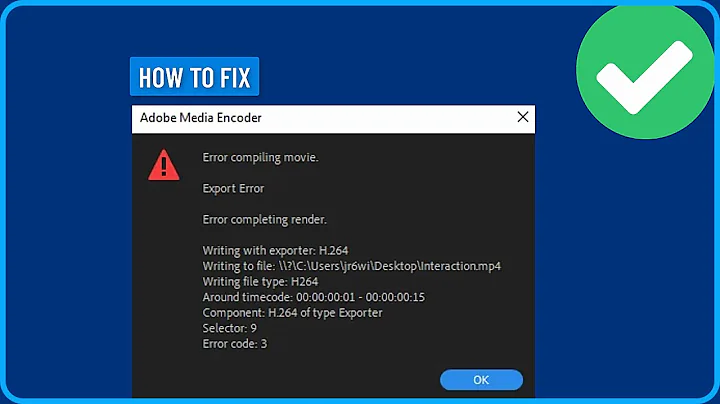 How to Fix Export Error Error Completing Render in Adobe Premiere Pro When Exporting a Video (2025)