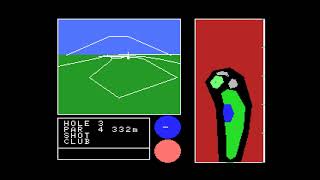 1983 - 3-D Golf Simulation ３Ｄゴルフシミュレーション MSX Full Playthrough