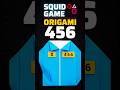 Easy Origami Squid Game Shirt 456! 🦑