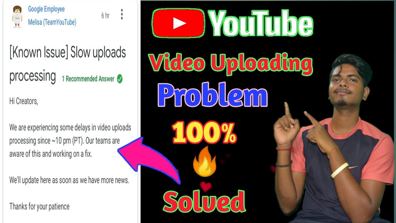 Video Uploading Problem On YouTube | YouTube Video Processing Problem ...