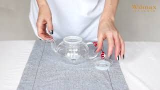 Tea pot with glass filter WL-888812/A 620ml, Thermoglass collection