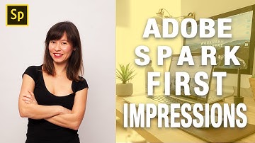 Building a page in Adobe Spark | First steps & review