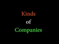 Kinds of Companies(CA/CS/CMA)