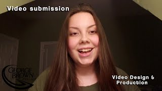 Video Submission - George Brown College (Video Design and Production Program)