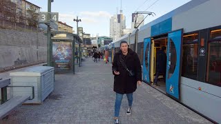 Walking in Stockholm, Sweden - Globen to Gullmarsplan