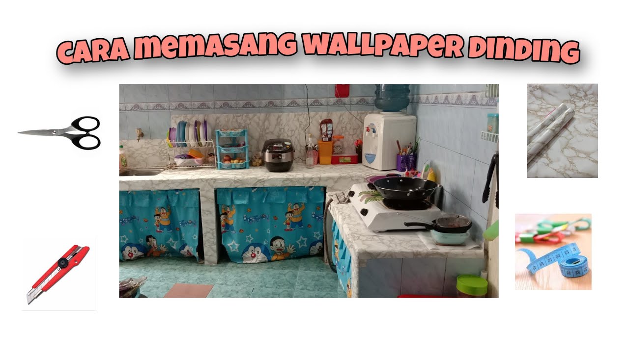  Cara  memasang  wallpaper  dinding  YouTube