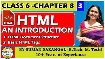 Class 6 | Chapter 8 | Part 3 | HTML | NCERT | CBSE |  ICSE | State Boards | All Computer Classes