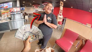 Asking Servers Their Biggest Tip, Then Doubling It...