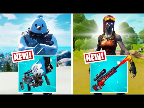 I found the *NEW* EXOTIC Weapons in Fortnite! (Snowball Launcher & Dragon Sniper) - I found the *NEW* EXOTIC Weapons in Fortnite! (Snowball Launcher & Dragon Sniper)