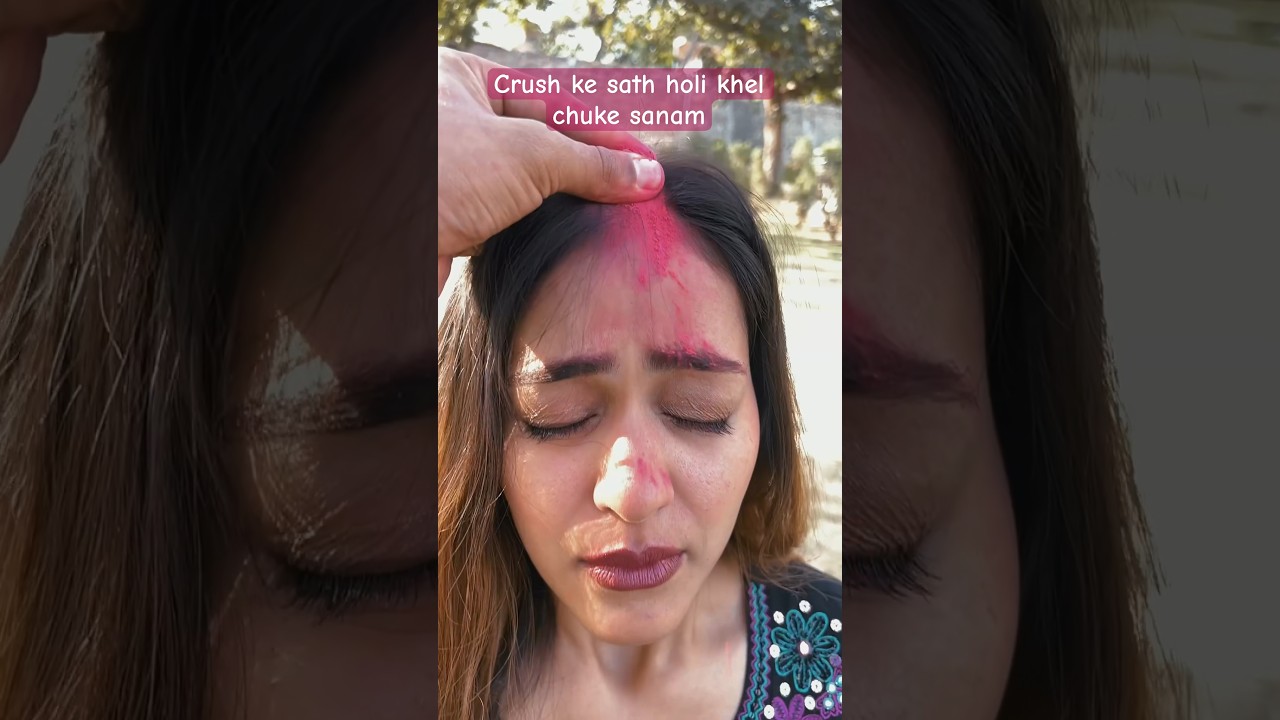 Holi &times; crush #shorts