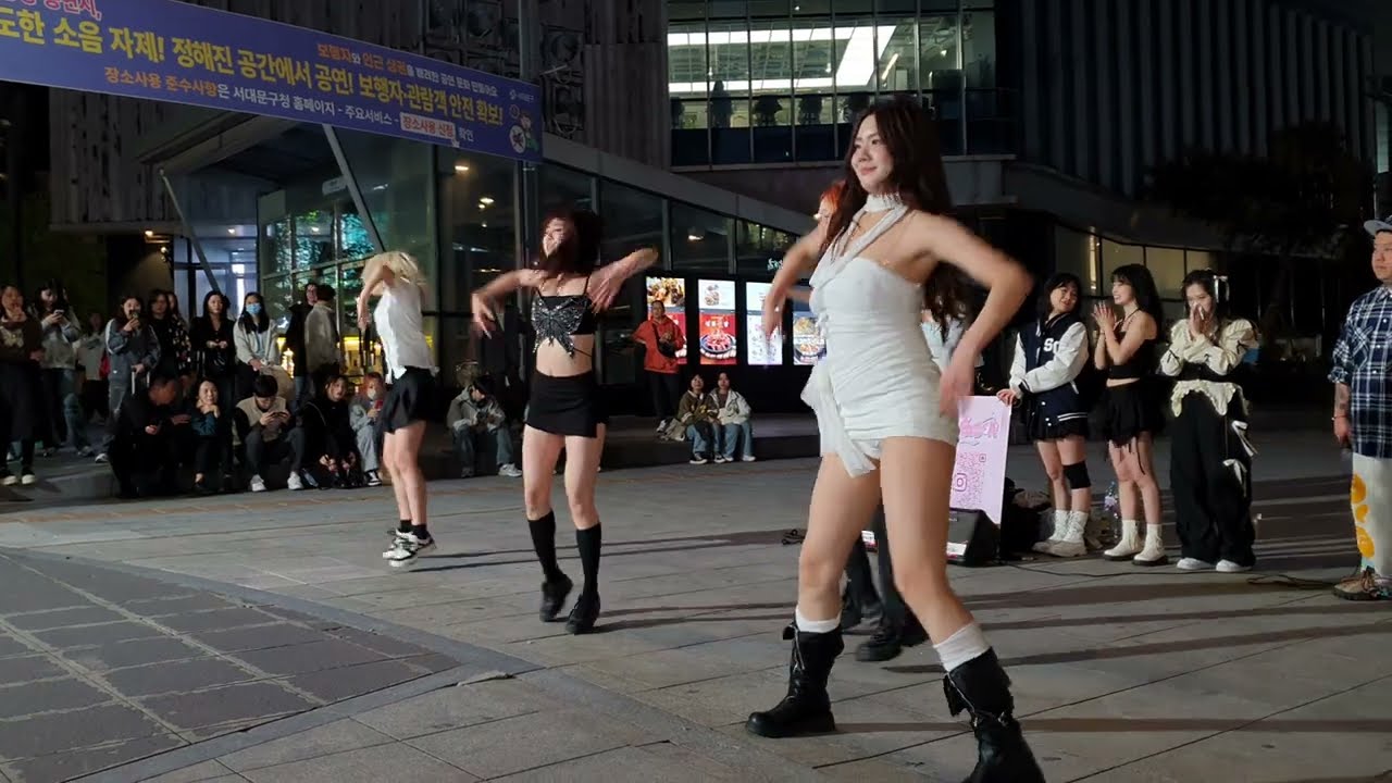 [STREET ARTIST] SEASON, CHINESE STUDENT TEAM. WITH MC KUMA. SINCHON BUSKING. 240421.