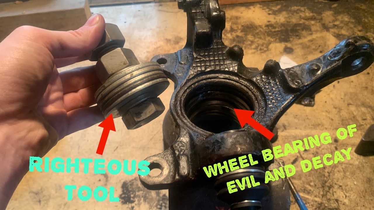 how-to-remove-wheel-bearing-outer-race-washer-method-no-special-tools