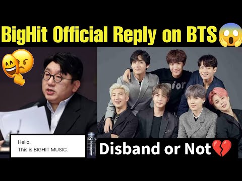 BigHit Official Reply on BTS 😱 Disband or Not 💔 BTS Full Controversy Explained 💜 BigHit vs BTS Hater