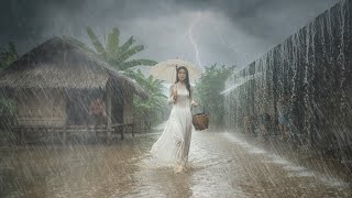 Suasana Hujan Tanpa Henti Di Pedesaan Asia Untuk Tidur Nyenyak U0026 Pikiran Tenang