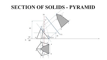 Pentagonal Pyramid | Section of Solids | Easy Method | Engineering Graphics | EG | Tamil