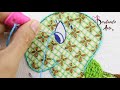 BORDADO FANTASÍA PUNTADA FÁCIL PARA OJO DE TORTUGA | HAND EMBROIDERY EASY FANTASY STITCH